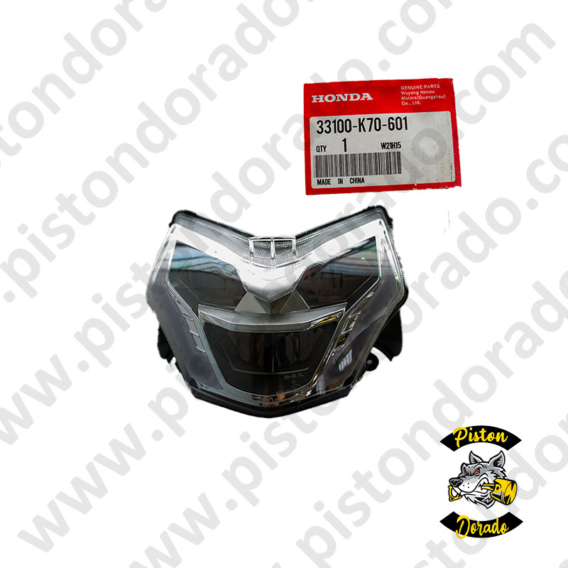Faro delantero CB190R V1 Honda Piston Dorado